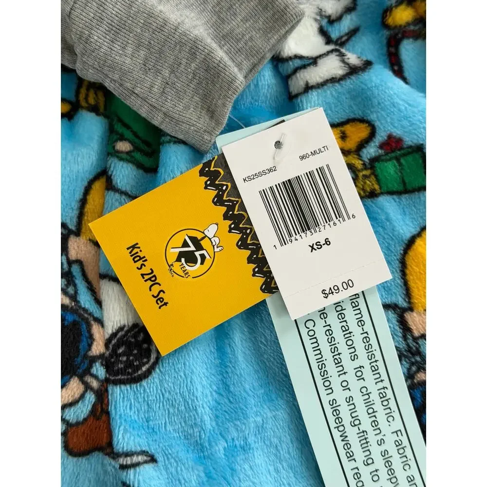 NEW! XS/6 Peanuts Snoopy Christmas Family Matching Pajama Set